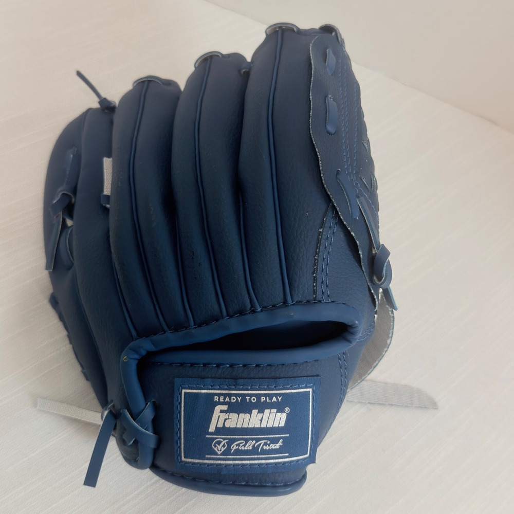 Franklin Baseball Glove Kids 9" Blue Good RTP Dura-Bond Lacing 22466-9"